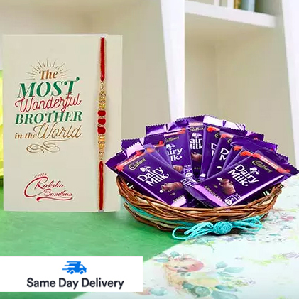 Rakhi with Choco Basket